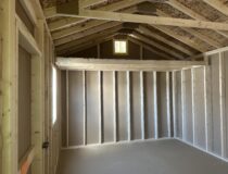 Interior layout of 12x20 HD Peak Shed with PerformMax flooring and 4x12 loft