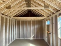 10 x 16 Cape Cod Shed - inside