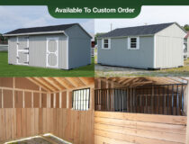 Enclosed Horse Barn from Pine Creek Structures Photo Collage