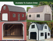 Two-Story Garages Photo Collage