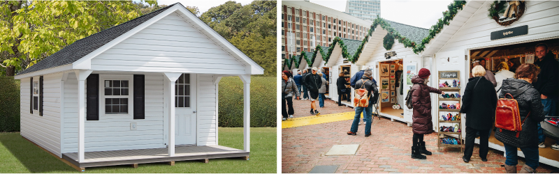 Top 10 Uses for Storage Sheds: Small Business Storefront or Vendor Booths