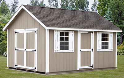 Cape Cod Style Storage Shed with LP Smart Side Siding