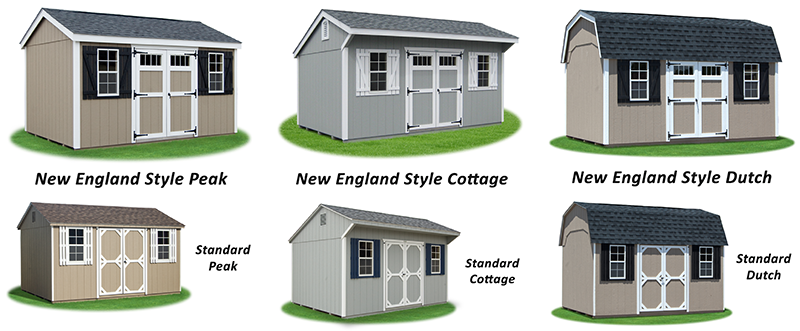 Shed Comparisons: Standard vs. New England Style Buildings