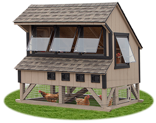 6x8 Large Chicken Condo from Pine Creek Structures