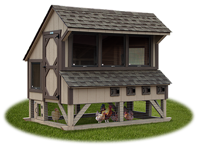 6x8 Large Chicken Condo from Pine Creek Structures