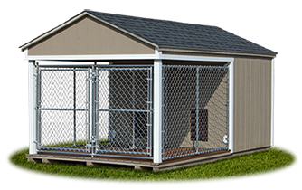 8x14 Large Double Dog Kennel from Pine Creek Structures