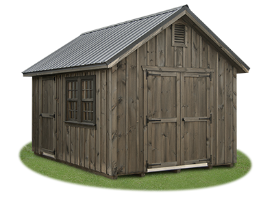10 x 14 Board 'N' Batten Cape Cod Storage Shed from Pine Creek Structures
