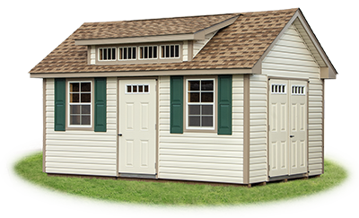 10x16 Vinyl Cape Cod Storage Shed from Pine Creek Structures