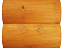 natural cedar stain color sample for log siding