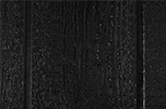 black paint color sample for LP smart panel, duratemp siding, wood trim, wood shutters, wood doors, and wooden flower boxes