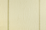 cream paint color sample for LP smart panel, duratemp siding, wood trim, wood shutters, wood doors, and wooden flower boxes