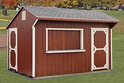 Custom 10 x 14 Cottage Style Concession Stand Building From Pine Creek Structures