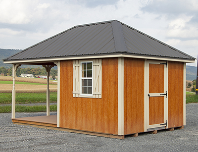 Custom 10 x 16 Hip Style Concession Stand Building From Pine Creek Structures
