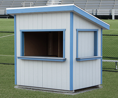 Custom 6 x 8 Lean To Style Concession Stand Building From Pine Creek Structures