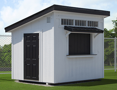 Custom 8 x 10 Lean To Style Concession Stand Building From Pine Creek Structures