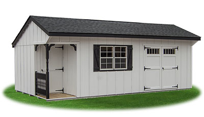 12x24 LP Board and Batten Sided Cottage Storage Shed From Pine Creek Structures
