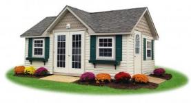 Custom Victorian Style Vinyl Shed from Pine Creek Structures
