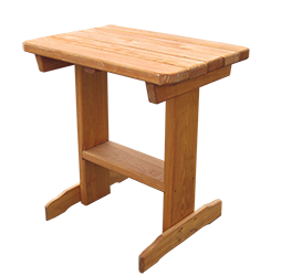 Pine Creek Structures Outdoor Patio Furniture - wood grill table