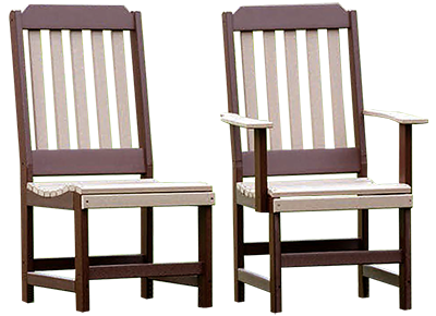 Pine Creek Structures Outdoor Patio Furniture - Classic Dining Chairs
