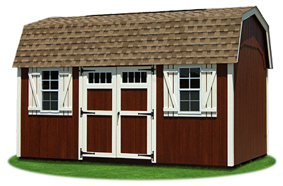 10 x16 New England Style Gambrel Barn with LP Smart Side