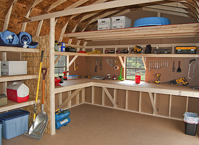 Dutch Space Saver/Workshop Combo shelving package (Interior In Use)