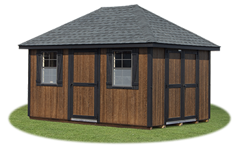 10x14 LP Sided Hip Style Storage Shed From Pine Creek Structures