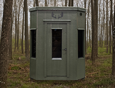 6x6 Octagon Hunting Blind (Ground Model) Available At Pine Creek Structures