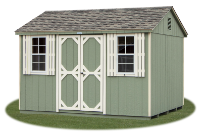 10x12 LP Smart Sided Side Entry Peak Storage Shed available at Pine Creek Structures