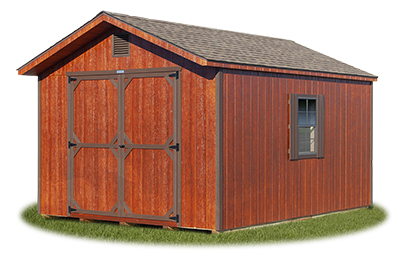12x16 LP Smart Side Front Entry Peak Storage Shed with XL Doors available at Pine Creek Structures
