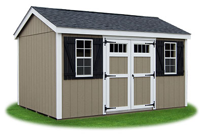 10x14 LP Sided Side Entry Peak Storage Shed available at Pine Creek Structures