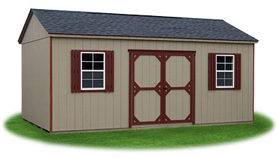 12x20 LP Sided Side Entry Peak Storage Shed available at Pine Creek Structures