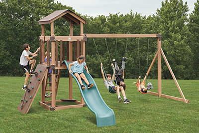 Busy Base Camp Package #B44-6 Vinyl Backyard Play Set for Children