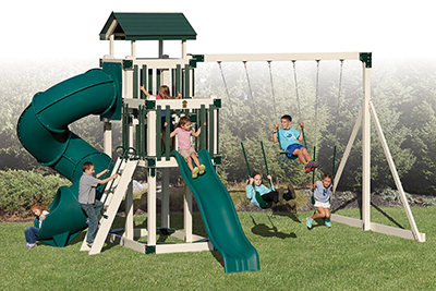 Discovery Depot Package #D48-3 Vinyl Backyard Play Set for Children