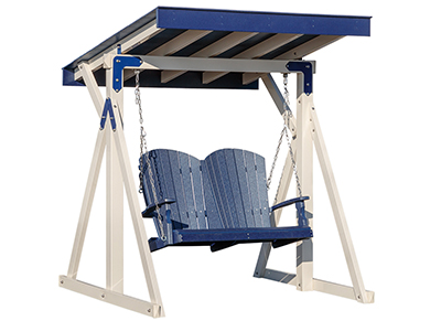 Grown-Up Love Seat Swing Option for Vinyl Backyard Play Sets