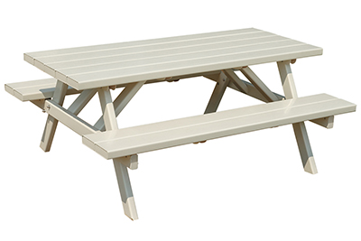 Grown-Up Picnic Table Option for Vinyl Backyard Play Sets