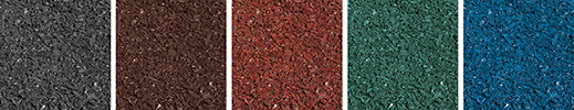 Rubber Mulch Colors for Vinyl Backyard Play Sets