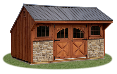 10 x 16 Providence Carriage House Style Storage Shed