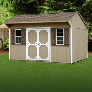 Cottage & Hip style storage sheds from from Pine Creek Structures