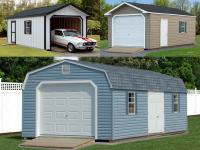 Custom Order a One-Car Garage from Pine Creek Structures of Elizabethtown