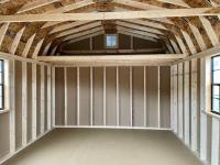 12 x 16 Dutch Barn w/loft - inside