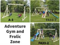 Adventure Gym & Frolic Zone Swing Set Packages