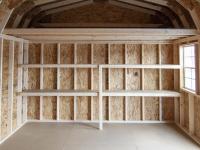 12x16 Dutch Barn Style Storage Shed with Loft & Shelves Inside 