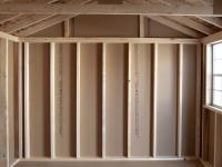 10x12 Peak Style Storage Shed Interior