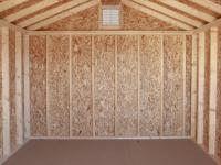 Inside: 10x12 Front Entry Peak Style Storage Shed