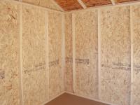 8x10 Madison Series (Economy Line) Peak Style Storage Shed Interior With Upgraded Coated Flooring
