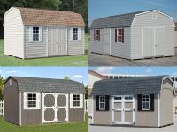 Custom Order a gambrel barn style storage shed from Pine Creek Structures of Egg Harbor 
