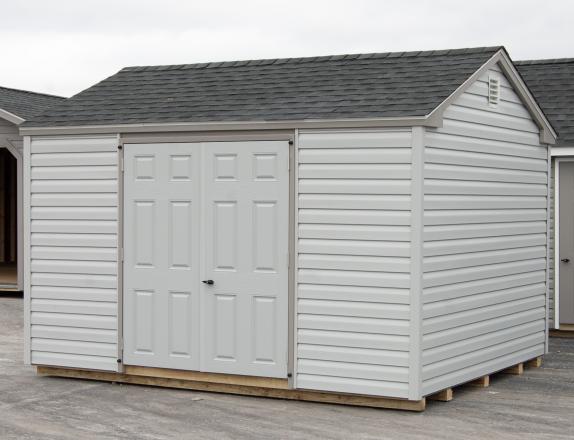 10x12 Madison Series Peak Storage Shed with Vinyl Siding From Pine Creek Structures