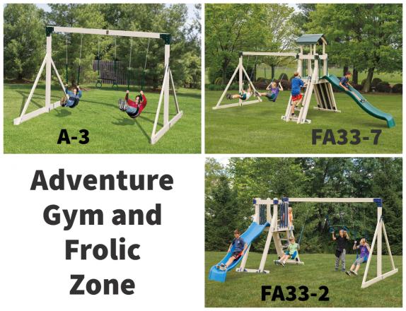 Adventure Gym & Frolic Zone Swing Set Packages