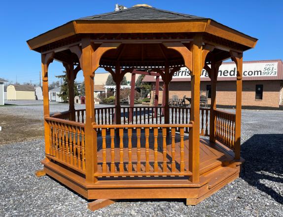 12'x12' Wooden Octagon Gazebo with single roof from Pine Creek Structures in Harrisburg, PA 