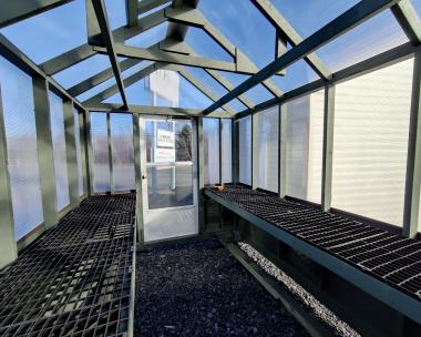 8x12 Greenhouse Interior